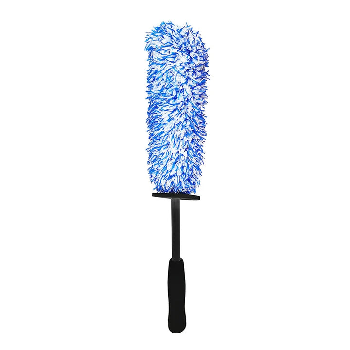 Car Wash Super Brush Plush Premium Wheels Brush Non-Slip Handle Easy to Cleaning Rims Spokes Wheel Barrel Car Accessories